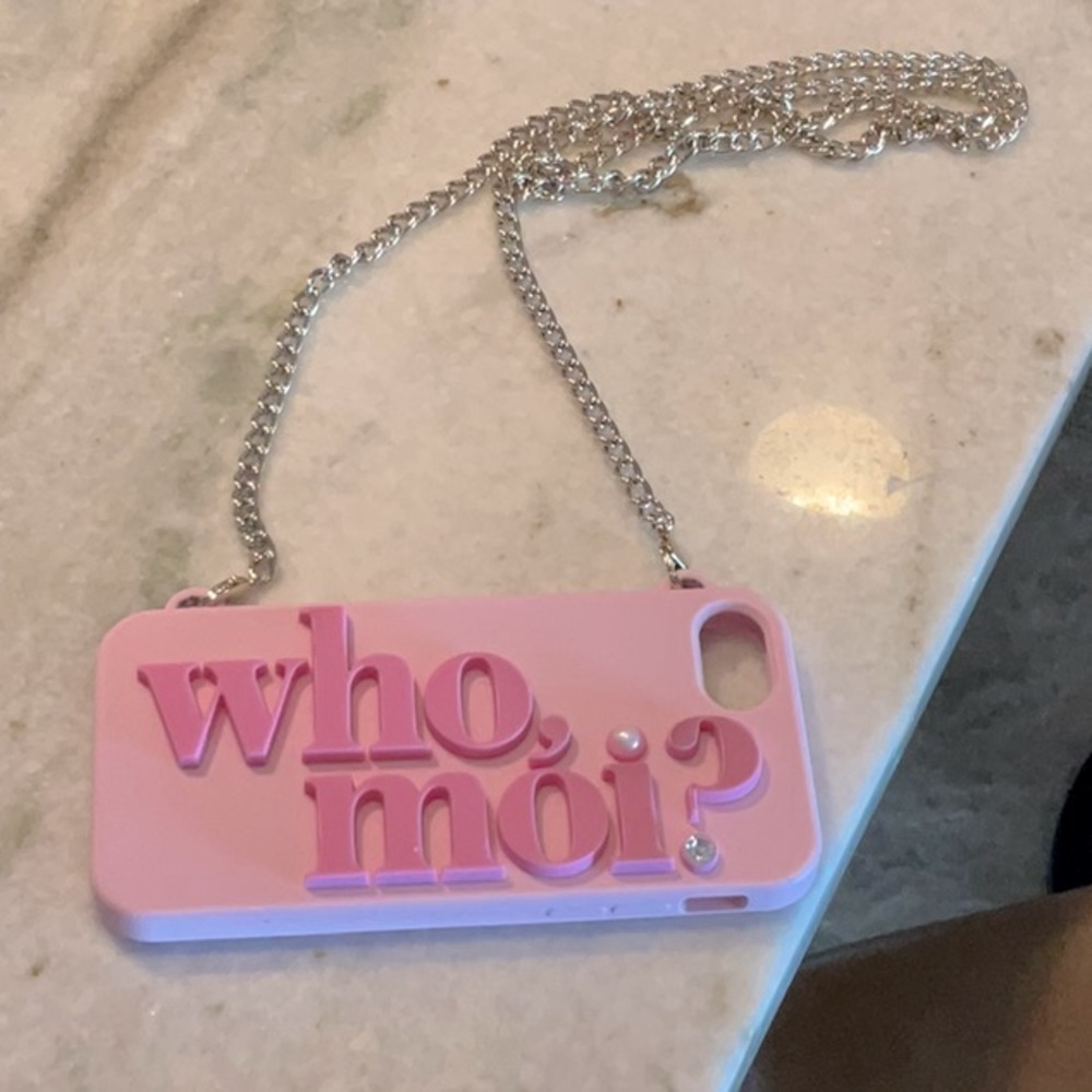 Pink Phone Case with Chain